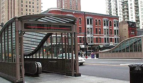 CTA芝加哥和州立地铁站