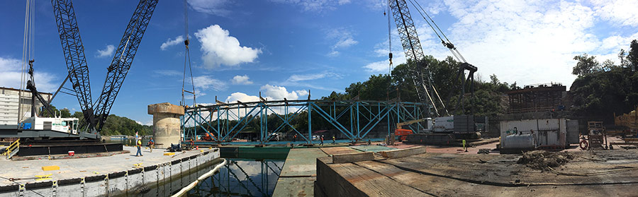 Walsh Construction Completes The New Kennedy Mill Bridge 11 Months