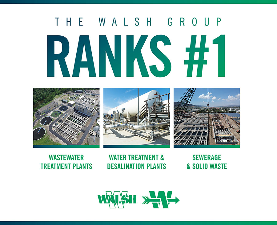 The Walsh Group Achieves No 1 Water Rankings